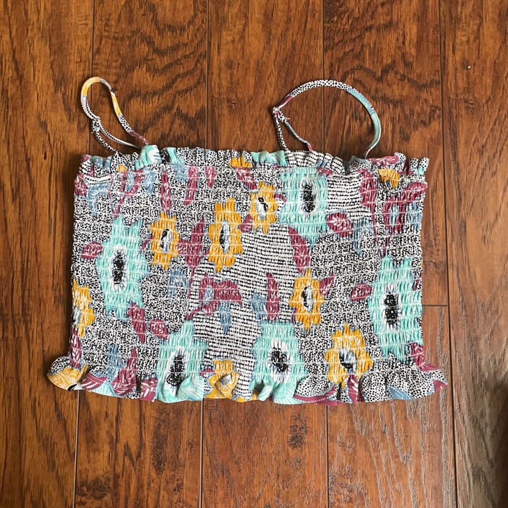 BCBG Floral Crop Top